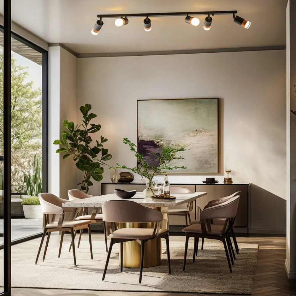 Envostar Loftlamper|Spotlights > Fida loftspot, 6 lyskilder, sort