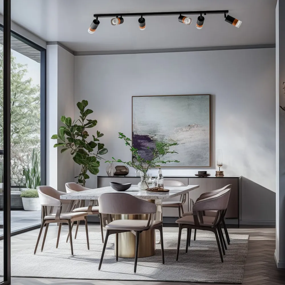 Envostar Loftlamper|Spotlights > Fida loftspot, 6 lyskilder, sort