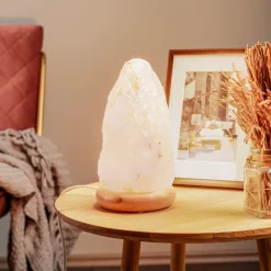 Dekorationsbelysning ^ Envostar Harmony saltlampe naturlig base 19-23cm
