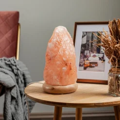 Dekorationsbelysning ^ Envostar Harmony saltlampe naturlig base 19-23cm