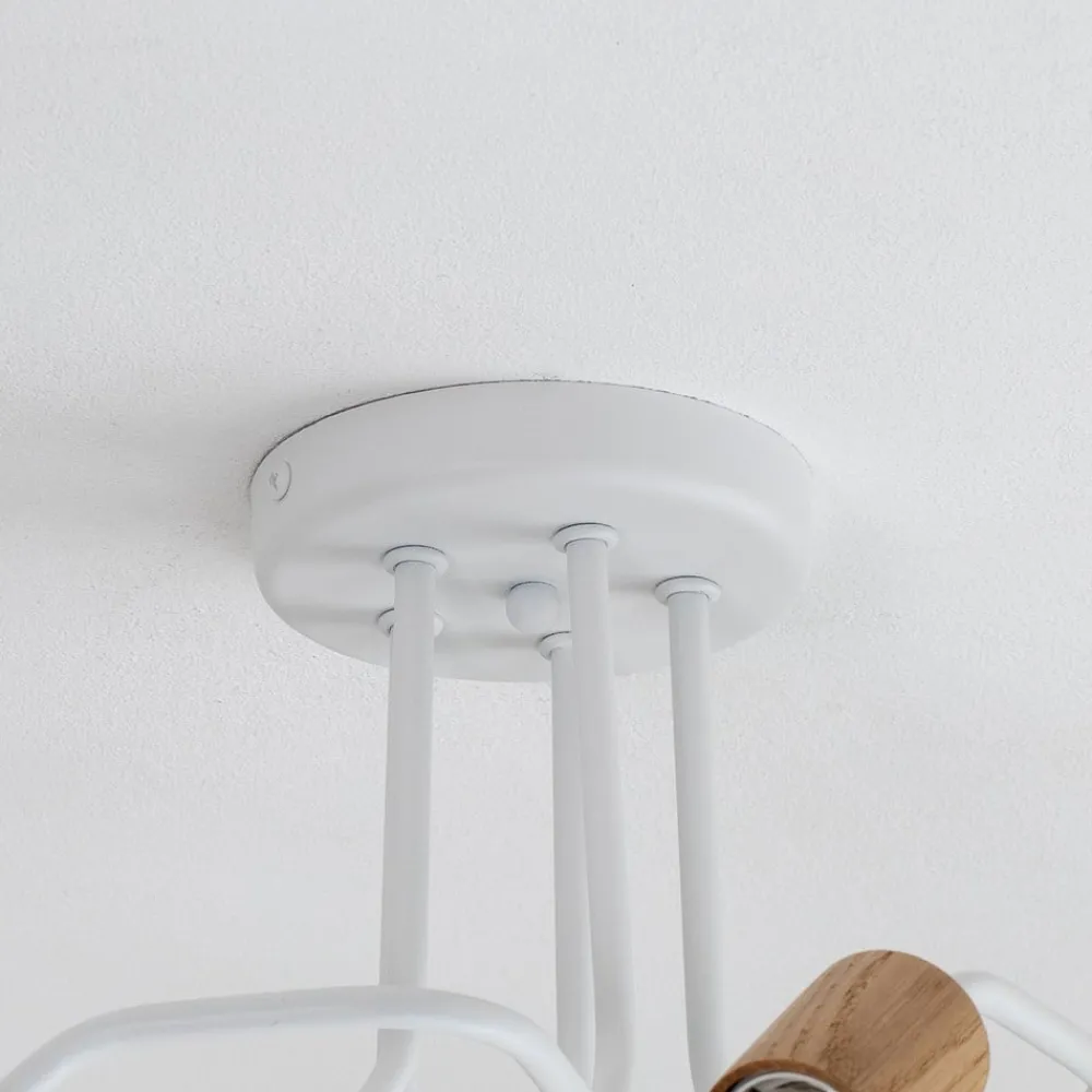 Envostar Loftlamper > Joiy loftslampe 5-lys fordelt hvid/træ