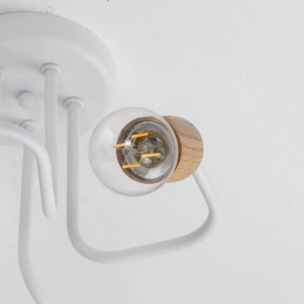 Envostar Loftlamper > Joiy loftslampe 5-lys fordelt hvid/træ