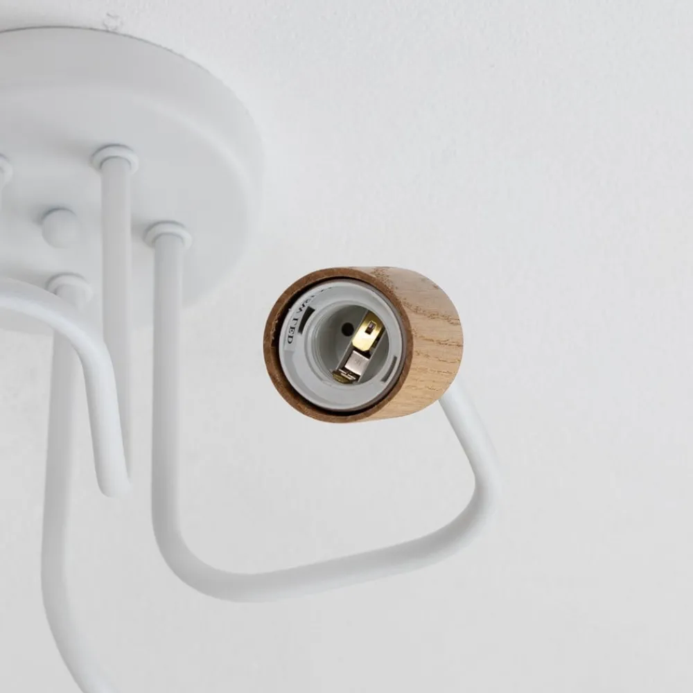 Envostar Loftlamper > Joiy loftslampe 5-lys fordelt hvid/træ