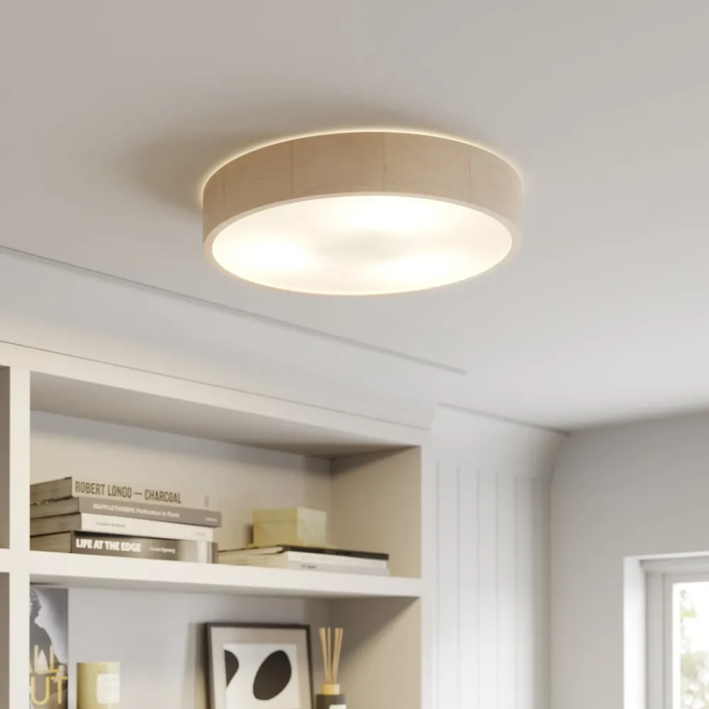 Loftlamper ^ Envostar Kerio loftlampe, Ø 47 cm, hvid