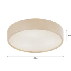 Loftlamper ^ Envostar Kerio loftlampe, Ø 47 cm, hvid
