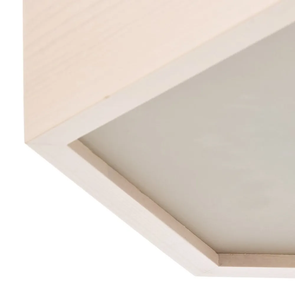Loftlamper ^ Envostar loftlampe Hagen, hvid fyrretræ