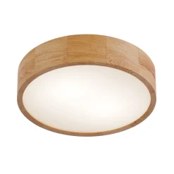 Loftlamper|Loftlamper ^ Envostar loftlampe Kerio, Ø 37 cm, naturligt egetræ