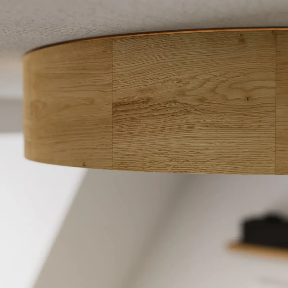 Loftlamper|Loftlamper ^ Envostar loftlampe Kerio, Ø 37 cm, naturligt egetræ