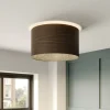 Bæredygtige Lamper ^ Envostar loftslampe i finér røget eg Ø 40cm