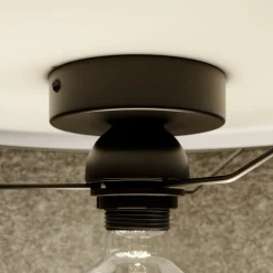 Bæredygtige Lamper ^ Envostar loftslampe i finér røget eg Ø 40cm