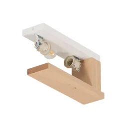 Loftlamper|Loftlamper ^ Envostar Peach Puff loftlampe med glas, træ