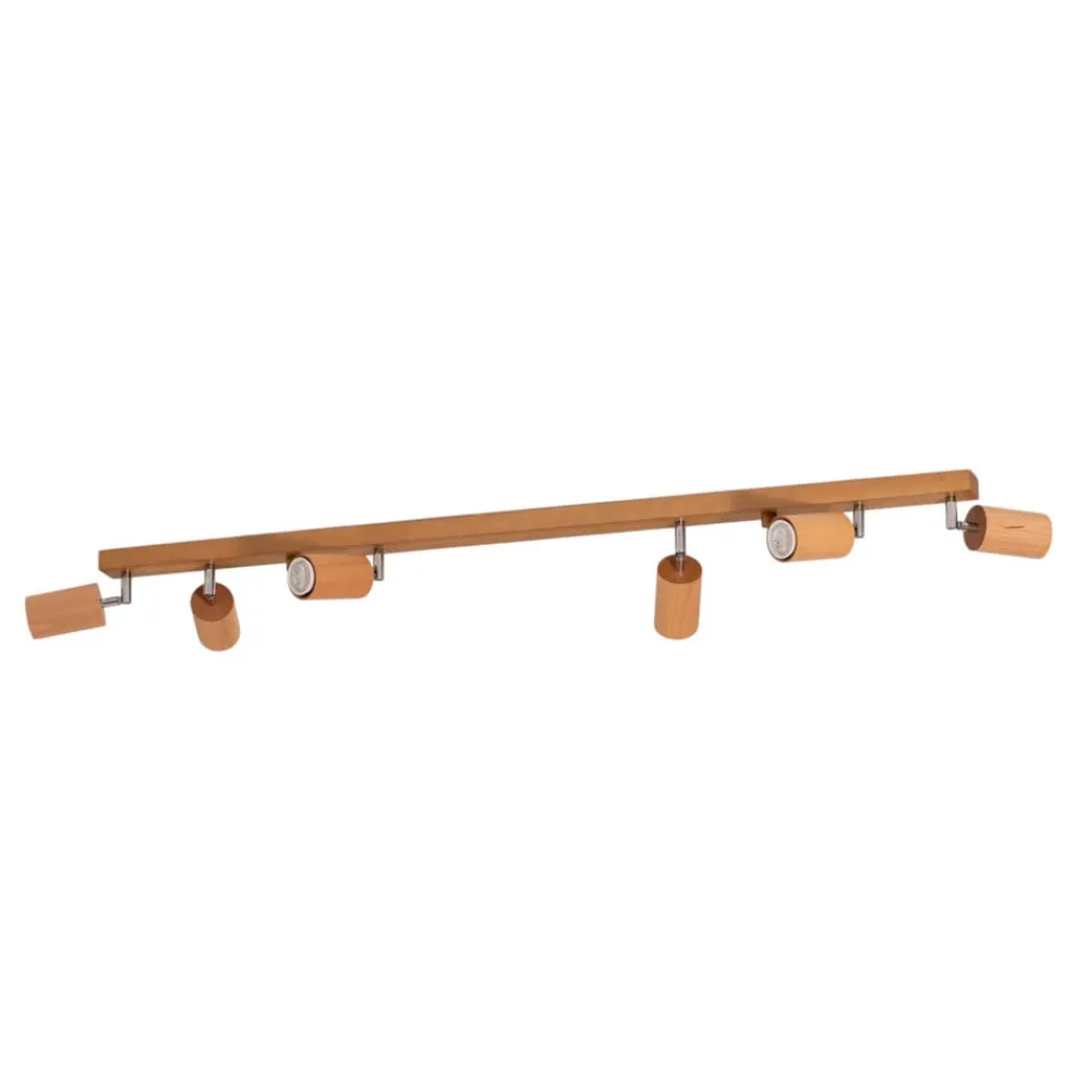 Envostar Loftlamper|Loftlamper > Peach Puff loftspot træ cylinder 6 lk