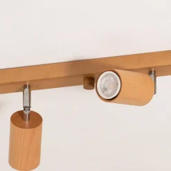 Envostar Loftlamper|Loftlamper > Peach Puff loftspot træ cylinder 6 lk