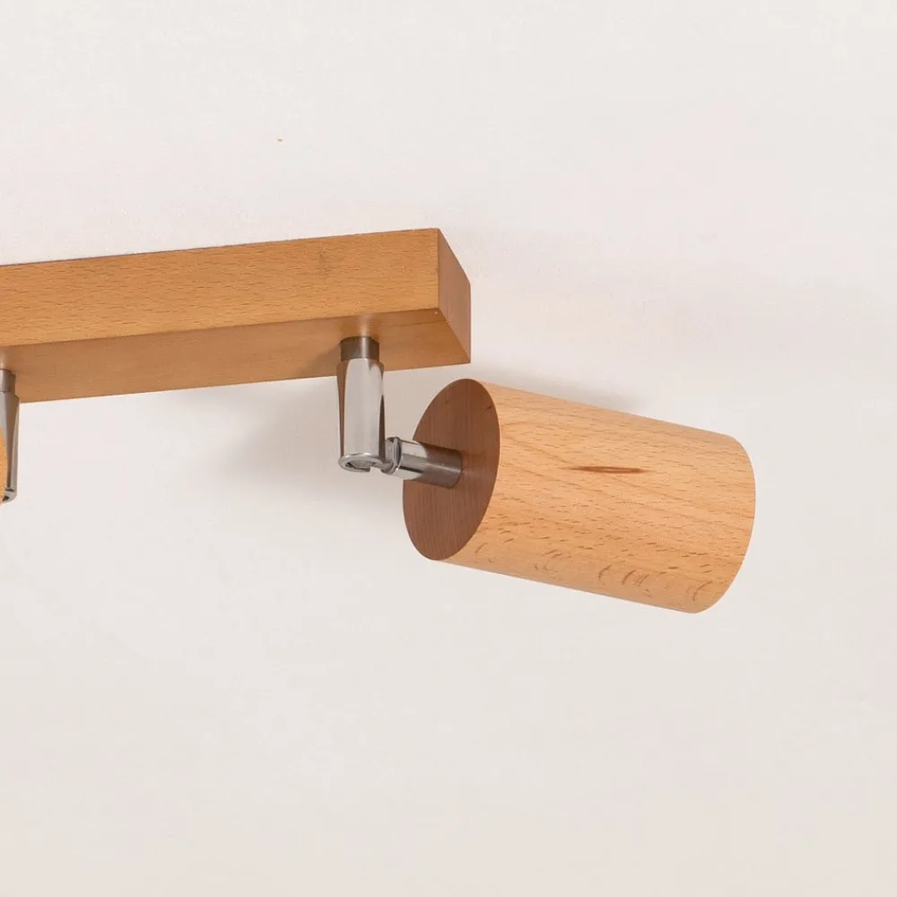 Envostar Loftlamper|Loftlamper > Peach Puff loftspot træ cylinder 6 lk