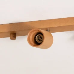 Envostar Loftlamper|Loftlamper > Peach Puff loftspot træ cylinder 6 lk