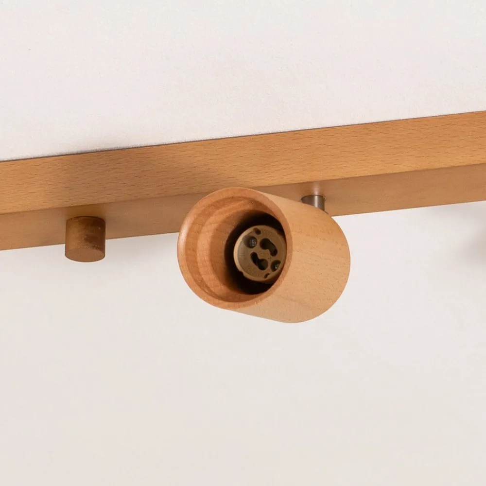 Envostar Loftlamper|Loftlamper > Peach Puff loftspot træ cylinder 6 lk