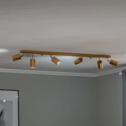 Envostar Spotlights > Peach Puff loftspot træ oktagon 6 lk