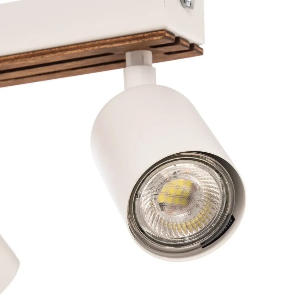 Envostar Loftlamper|Spotlights > Tino loftspot med 6 lyskilder hvid/træ