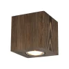 Envostar Bæredygtige Lamper > Tuni downlight, fyrretræ bejdset valnød