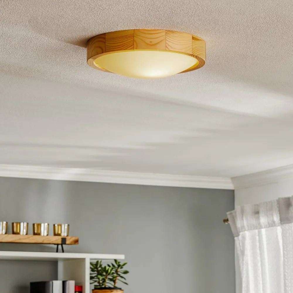 Envostar Gang|Loftlamper > Zeus loftlampe i træ, fyr, Ø27cm