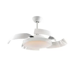 Loftventilatorer ^ Schuller Valencia Enzo LED-loftventilator, dæmpbar, CCT, hvid