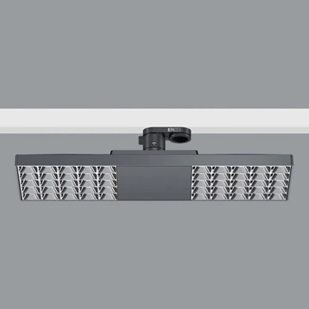 Skinnesystem ^ ERCO Jilly 230 V BT 15 W oval, bred 840 sort/sølv