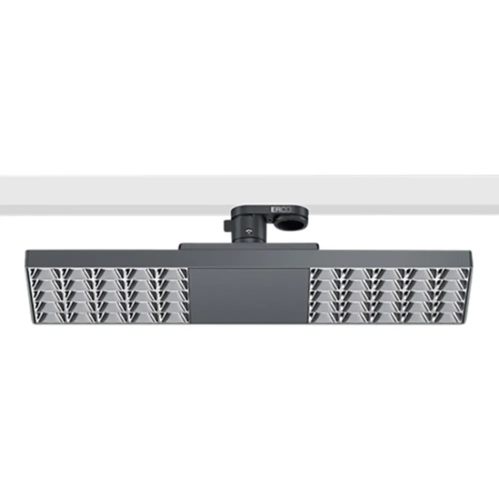 Skinnesystem ^ ERCO Jilly 230 V BT 15 W oval, bred 840 sort/sølv