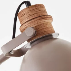 Brilliant Gulvlamper|Gulvlamper > Erena gulvlampe, drejeligt hoved, taupe