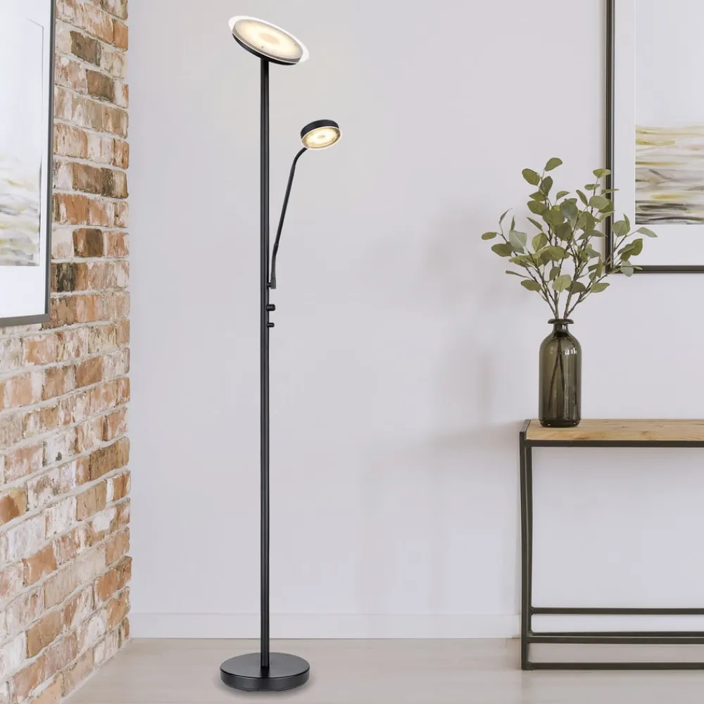 Globo Gulvlamper > Ernst LED-gulvlampe med flexarm, sort