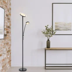 Globo Gulvlamper > Ernst LED-gulvlampe med flexarm, sort