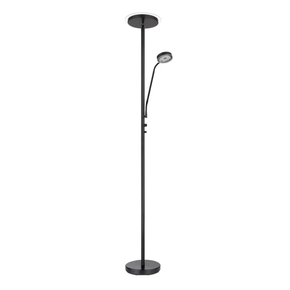 Globo Gulvlamper > Ernst LED-gulvlampe med flexarm, sort