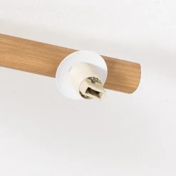 TK Lighting Loftlamper|Loftlamper > Estera loftlampe, opalglas, træ, 3 lyskilder