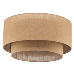 Loftlamper|Loftlamper ^ Euluna Boho jute-loftslampe naturbrun Ø60cm