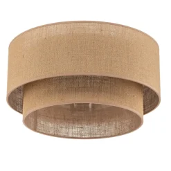 Loftlamper|Loftlamper ^ Euluna Boho jute loftslampe naturbrun Ø45cm