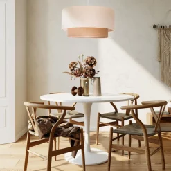 Euluna Pendellamper|Pendellamper > Boho pendellampe, beige, tekstil, Ø 45 cm