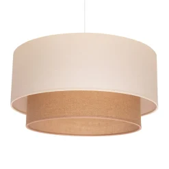 Euluna Pendellamper|Pendellamper > Boho pendellampe, beige, tekstil, Ø 45 cm