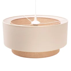 Euluna Pendellamper|Pendellamper > Boho pendellampe, beige, tekstil, Ø 45 cm