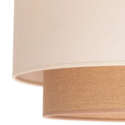 Euluna Pendellamper|Pendellamper > Boho pendellampe, beige, tekstil, Ø 45 cm