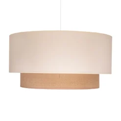 Euluna Pendellamper|Pendellamper > Boho pendellampe, beige, tekstil, Ø 45 cm