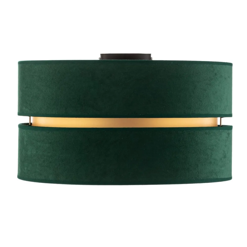 Euluna Loftlamper > Duo loftlampe tekstil grøn/guld Ø40cm