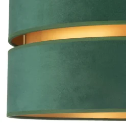 Euluna Loftlamper > Duo loftlampe tekstil grøn/guld Ø40cm
