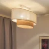 Loftlamper ^ Euluna loftlampe Boho Cotton, beige, raffia natur, 80 cm