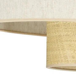Loftlamper ^ Euluna loftlampe Boho Cotton, beige, raffia natur, 80 cm