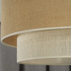 Euluna Loftlamper > loftlampe Boho Jute, naturbrun/hvid, Ø 60 cm