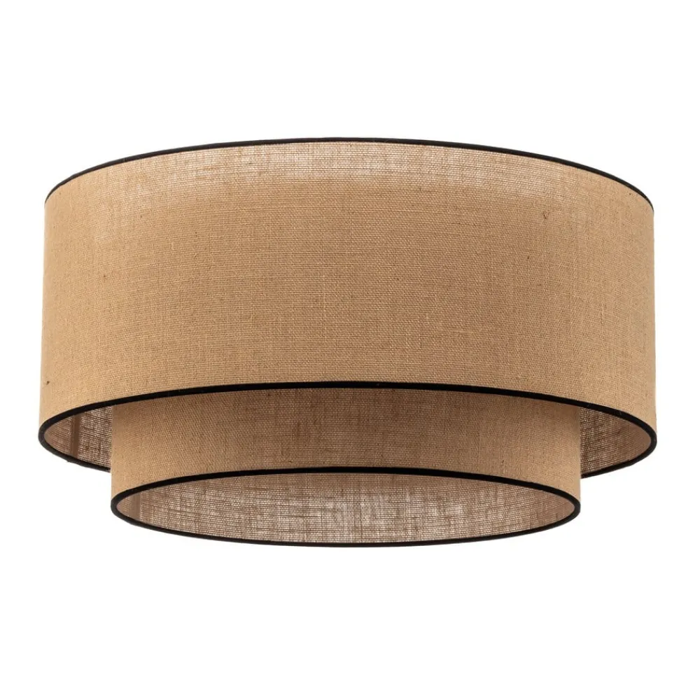 Euluna Loftlamper > loftlampe Boho jute & sort, brun/sort, Ø60cm