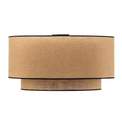 Euluna Loftlamper > loftlampe Boho jute & sort, brun/sort, Ø60cm