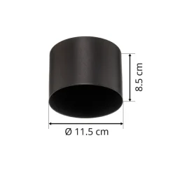 Euluna Loftlamper|Loftlamper > loftspot Chloe, sort, Ø 11,5 cm stift stål