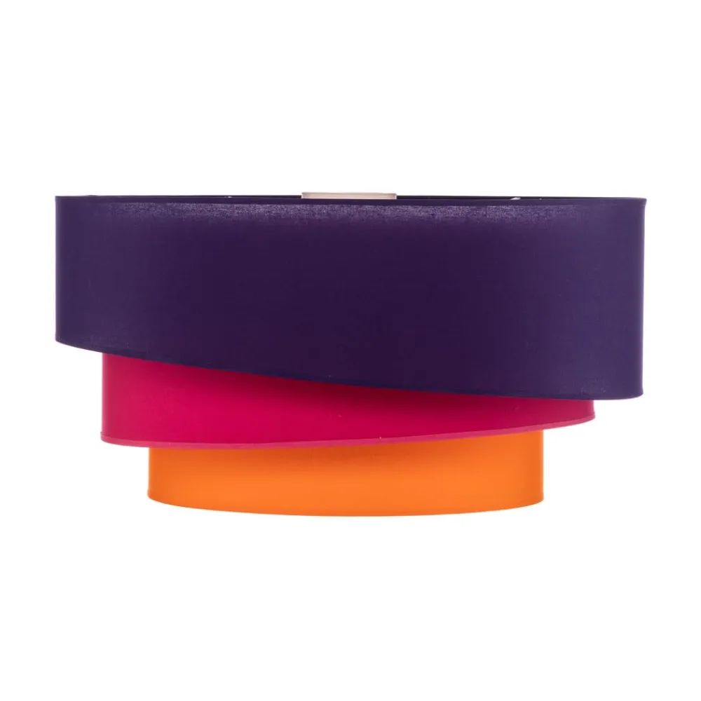 Loftlamper ^ Euluna Trio Max tæppe, Ø60cm, violet/pink/orange
