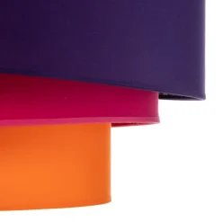 Loftlamper ^ Euluna Trio Max tæppe, Ø60cm, violet/pink/orange