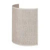 Euluna Væglamper > væglampe jute, hvid/ecru, halvrund, højde 24 cm